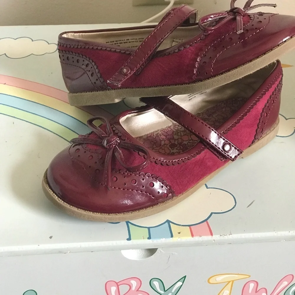 Rare Vintage Oshkosh Genuine Kids Bow Shoes